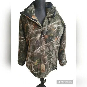She outdoor fleece camouflage coat
